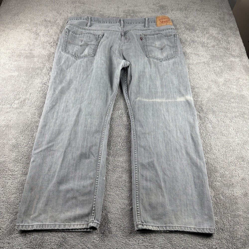 Levis 569 Loose Straight Fit Jeans Mens 42x25.5 Gray‎ Mid Rise - Picture 13 of 15